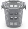Ello DuraGlass Rounds Glass Food Storage Containers - Meal Prep Bowls with Silicone Sleeve and Airtight Lids, 3 Cup, Gray