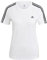 adidas Damen Essentials Slim 3-Stripes Tee, White / Black, XXL