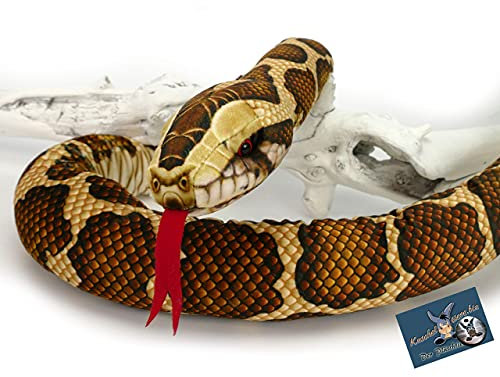 Tigerpython Kuscheltier Schlange Python Plüschschlange Plüschtier ZÜNGLI - Kuscheltiere*biz
