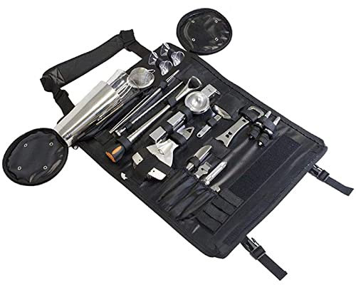 LTLWSH Boston Shaker Kit 17 Pezzi in Acciaio Inossidabile Completo Kit Barman Cocktail Professionale Shaker Jigger Bar Spoon ect per Drink Margarita Manhattan
