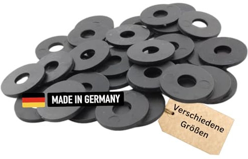 Screws4Bikes | 50 x M10 | Rondelles DIN9021 en plastique grand | Noir