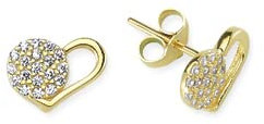 Glorria sense Gold Herz Pflaster Ohrring - VK0509