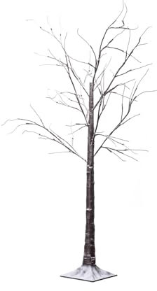LEDKIA LIGHTING Weihnachtsbaum 64 LED 150 cm Warmweiss Dunkelbraun