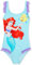 Disney Maillot de Bain Fille, 1 Pièce Maillots de Bain Fille à Volant Ensemble (Bleu Ariel, 2-3 Ans)