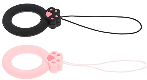 ULDIGI 2 STK Handy-silikon-Lanyard Dekorative Handykette Handyanhänger Telefon Hängende Kette Handyband Aus Silikon Handy-Armband Kopfhörertasche Japanisch Und Koreanisch Damen Kieselgel
