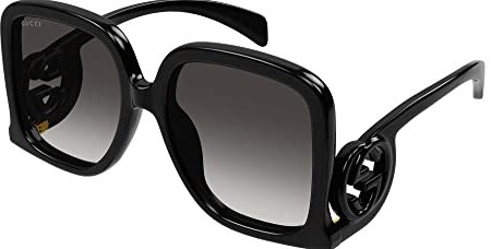 GUCCI Womens GG1326S Sunglasses, Black-Black-Grey, 58