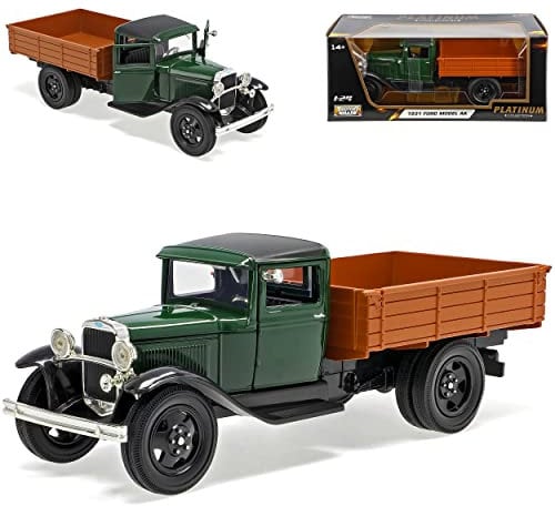 Motormax Ford Model AA LKW Transporter Pritsche Grün 1928-1931 1/24 Modell Auto