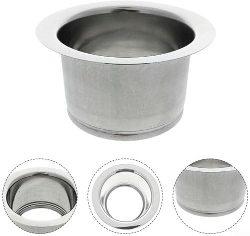 Kitchen Sink Drain Flange, Extended Sink Stainless Steel Flange for 3-Bolt Garbage Disposals Standard Sink Drain Hole for Kitchen