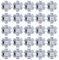 Mwrode 25 Stück 0,5 W 5 V LED-Lampe, Perlen-Lichtquelle, LED-Chip-Glühbirne Mit Aluminiumplatte Für Flutlicht-Glühbirne, Maislicht, Bühnenlicht(Blaues Licht)