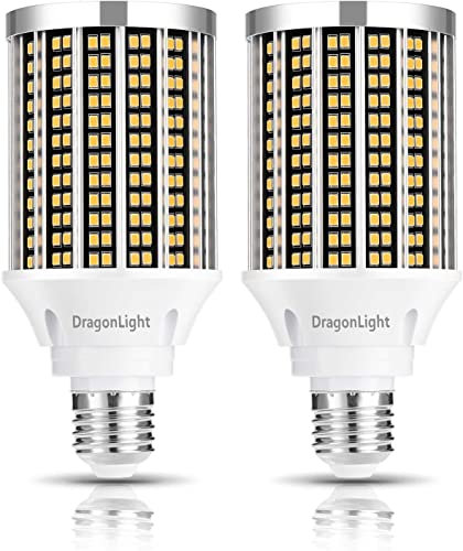 DragonLight Ampoules LED 30W super lumineuses (équivalent 250W) – Ampoules LED à culot E27 – Blanc chaud 3000K 3600lumens pour éclairage de grande surface [Pack double valeur]