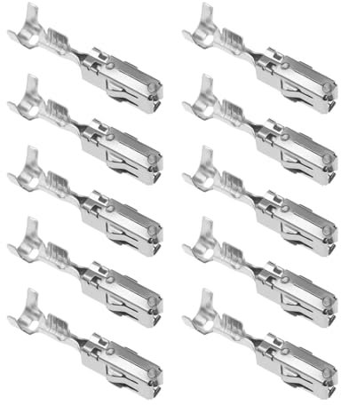 30pcs Borne de Fil Électrique de Voiture 1-968851-1 Connecteur de Prise Contact à Sertir Réparation de Contact Broche de Contact Section Transversale 1.50mm²-2.50mm²