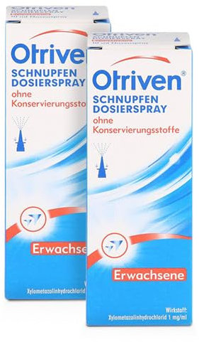 OTRIVEN 0,1% Dosierspray ohne Konserv.Stoffe Doppelpackung (2x10 ml)