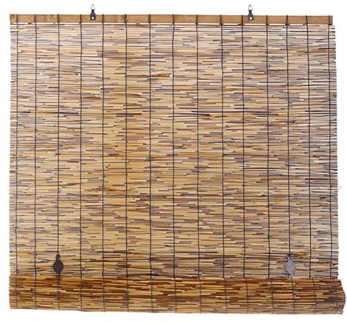 Store Enrouleur en Bambou,Rideau De Roseau Naturel, Store Roulant en Bambou pour Terrasses Extérieures,Stores À Rouleaux Romains,60 70 85 90 100 110 120 130 140 150 160cm (Size : 75x100cm)