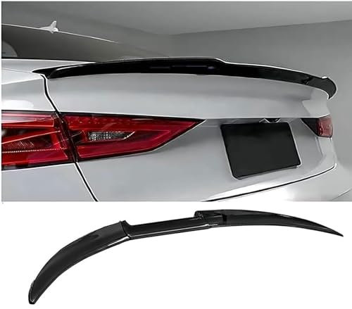 GEBBEM Auto Heckspoiler für Mini Hatch/Cabrio R50 R56 F55 F56 R52 R53 R57 F57 JCW/One/One D/Cooper, Kofferraumspoiler Heckflügel Lippe Spoiler Tuning Styling Zubehör,Bright Black