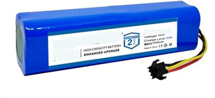 ZiRoxi Staubsauger-Akku 5700 mAh, kompatibel mit Honiture Q6 Zubehör, Ersatzteil-Akku
