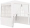 Profi-Partyzelt mit Seitenwänden, Chaduof Festzelt, Pavillion, Bierzelt, Garten Party Zelt, Gartenzelt, Grillpavillon, 2×2m Weiß 90 g/m²