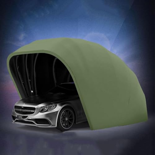 Vollautomatisches ferngesteuertes Car Shelter Car Shelter Garagenzelt, tragbarer Carport, zusammenklappbare Autogarage, abschließbar, geeignet für eine Vielzahl von Automodellen (Green 5.5 * 2.5m)
