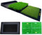 17x 30 Golf Hitting Practice Mat-Golf Ball Tray,Professional Golf Hitting Mat with Ball Tray, Heavy Duty Rubber Backing Practice Mat Ideal for Indoor and Outdoor Training