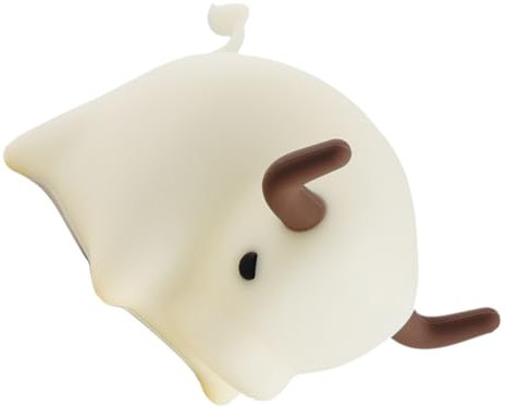 Hoement Cartoon Kalb Nachtlicht Schöne Schlafzimmer Lampe Silikon Dimmbares Kinderzimmer Stilllicht Augenschutz Leuchte