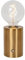 LUCIDE VIVO - wiederaufladbare Tischlampe - Akku/Batterie - Ø 8 cm - LED Dim. - E27-1x1W 2700K - Mattes Gold/Messing