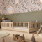 Crazy Pine Kinderbett 90x200 cm – Massives Montessori Bodenbett aus Holz mit Rausfallschutz – Sicheres Kleinkindbett – Skandinavisches Design, Leichte Montage - Crazy Basic