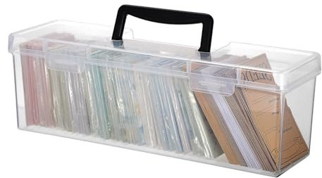 IGNPION 3L Plastic Craft Storage Box, Small Seed Packet Garden Organiser | Stackable Art & Craft Tool Storage Containers, Mulit Purpose Storage Bin for Nail Varnish, Tackle, Paint, Sewing, Medicine