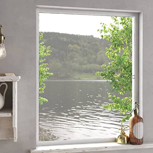 GCHDHAPB Insektenschutz für Fenster, weiß, 100 x 120 cm, Dekoration für Haus und Garten, Fensterbehandlungen, Fensterblenden