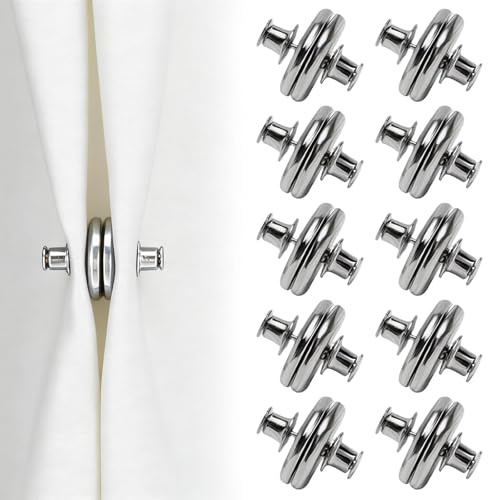 40 Stück Magnet Vorhang Magnet Verschluss Gardinen Klammern Raffhalte | Vorhänge Vorhang Clips Duschvorhang Magnet Verhindert Lichtverlust für Schlafzimmer Badezimmer Bürovorhänge