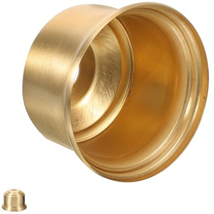 PLAFOPE Lampadaire Laiton Cylindrique Embout Robuste pour Lampe de Chevet Vintage Support de Lampe de Table Décoratif et Fonctionnel Cache Douille Facile à Entretenir pour Éclairage