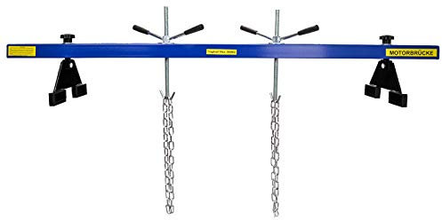 Sellnet Motorbrücke 500kg [730-1480mm] Kotflügeltraverse Motorheber Motorhalter Motor Traverse (Blau SN0301-2)
