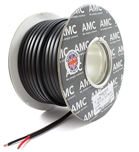 *21 AMP Rated* 1.5mm2 Thin Wall 2 Twin Core Cable Wire Car LED Lights (30M Roll)