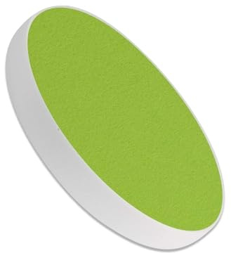 platino24 Akustikpaneele 1 Elemente Colore Kreis Ø 40 cm Hellgrün I Schallabsorber aus Basotect ® G+ mit Akustikfilz I Schalldämmung Wand & Decke I Akustikelemente Wandpaneel