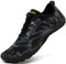 SAGUARO Barfußschuhe Herren Trail Laufschuhe Damen Indoor Outdoor Sport Fitnessschuhe Leicht Zehen Wander Trekking Schuhe für Frauen Männer Schwarz Gr.37