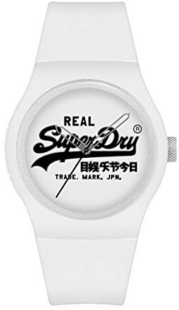 Superdry Herren Analog Quarz Uhr mit Silicone Armband SYG280WB
