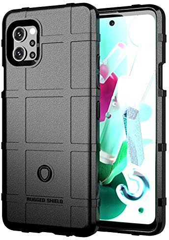 TingYR Coque pour LG Q92 5G, Housse Silicone, TPU Silicone, Anti Rayure, Anti Chute, Durable, Housse Étui pour LG Q92 5G Smartphone.(Noir)