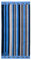 Gözze - Strandtuch, Streifen Design mit Motiven, 100% Baumwolle, 90 x 180 cm - Blau/Schwarz
