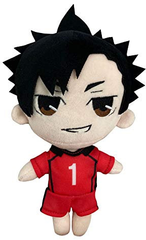 Haikyuu Plüschtier Anime Puppe Manga Plüsch gefülltes Kissen Soft Volleyball Club Dekorative Flauschige Puppen Niedlich Kuroo Tetsurou Plüschkissen Gefüllte Baumwolle Kinder Spielzeug