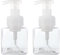 ZEOABSY 2 Stück 250ml Quadrat Leere Transparente Seifenspender Schäumende Schaumseifenspender Nachfüllbare Seifenflaschen für Schäumende Flüssigseife Küche Bad Kosmetik Shampoos