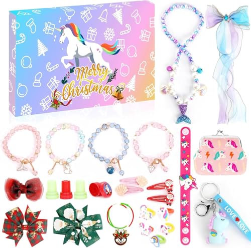 ANOTION Adventskalender 2024 - Vielseitiger überraschungsgeschenkkasten Für Kinder Neujahrsgeschenke Silvester Geschenke Für Kinder Geburtstagsgeschenke Für Kinder Kleine 24 Countdown-Kalender