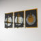 iwa concept Holz Acryl Set von Ayatul Kursi, Surah Al-Falaq und Surah Al-Nas, Ramadan Dekoration, Eid Dekor, islamische Wanddekoration (50x66 cm, Gold & Silber auf Schwarz)