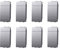 Copritasti Copriforo Falso Polo 1P 1 Modulo/Posto, Compatibile Con Bticino Living Light (8, Grigio)