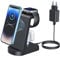 Kabellose Ladestation,Wireless Charger 3 in 1 induktive Kabelloses Ladegerät mit 18W Adapter,kompatibel mit iPhone 14/13/12/11 Pro/Pro Max/XS/XR/X Apple Watch 8/7/6/5/4/3/2/SE AirPods Pro/3/2/1