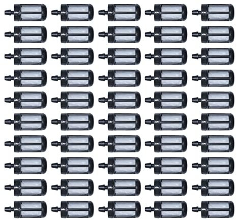 Gubeter 50Pcs Gas Carburante Benzina Kit Filtro, Per Stihl Ms170C Ms171 Ms180C Ms181 Ms181C Ms201 Ms201C Ms201T Ms210 Ms210C 017 018 Ms170 Ms180 021 023 025 Ms210 Ms230 Ms250 00005 30.