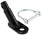 PLGEBR Fahrrad-Heckträger, Stahl-Anhängerkupplung, universeller Baby-/Haustier-Autokupplungs-Linker-Anschluss, Fahrrad-Adapter Fahrrad-Heckträger,
