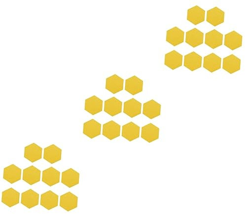 VILLCASE 30pièces Panneaux Acoustiques Hexagonaux Feutre Isolation Sonore Pour Studio Et Décoration