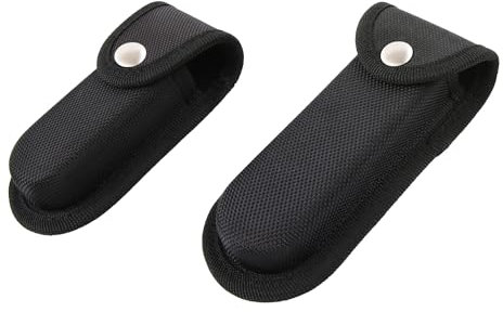 Vagocom 2Pcs Nylon Case with Belt Loop for Multitool,Pocket Knife Holder Sheath for Folding Knife(One Small Size + One Large Size)