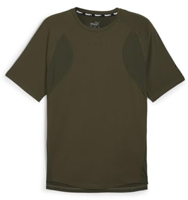 PUMA Energy CLOUDSPUN MESH Tee, Unisex T-Shirts, Dark Olive, 525711