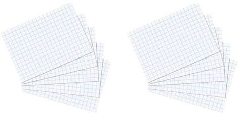 herlitz Karteikarte A5, kariert, weiß, 100 Stück (Packung mit 2)