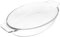 RORPOIR Oval Glass Baking Trays Non-stick Surface Heat Resistant for Pies Breads