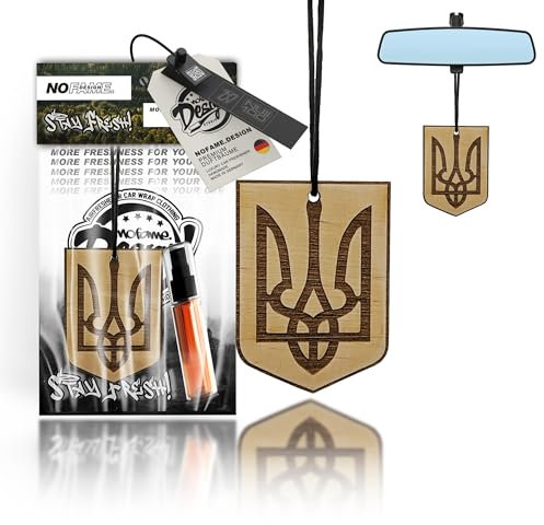 Auto Duft Lufterfrischer Holz | Verschiedene Länder | Duftbaum Auto Aufhänger Diffusor | Luxus Duft Auto Parfüm | Geschenke für Männer Frauen | Duftnote Last Gentleman (Ukraine)